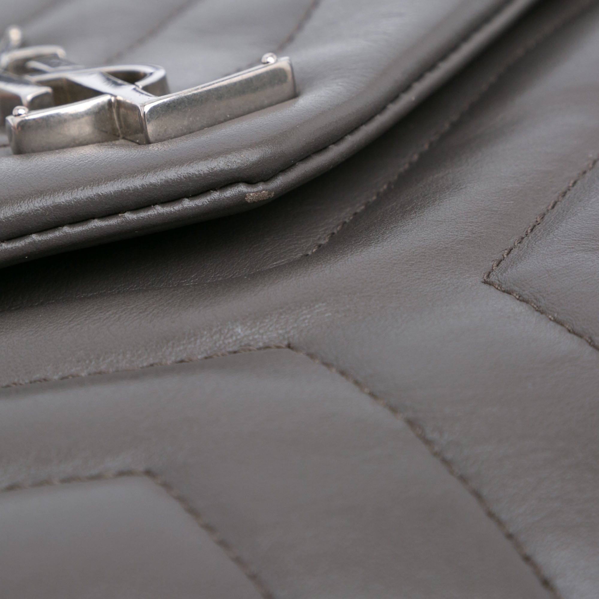 Large Leather Monogram Matelasse LouLou Shoulder Bag