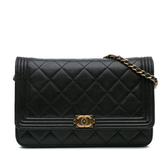 Lambskin Boy Wallet On Chain