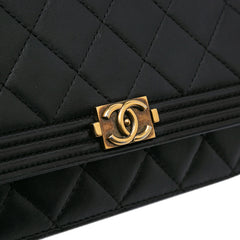 Lambskin Boy Wallet On Chain