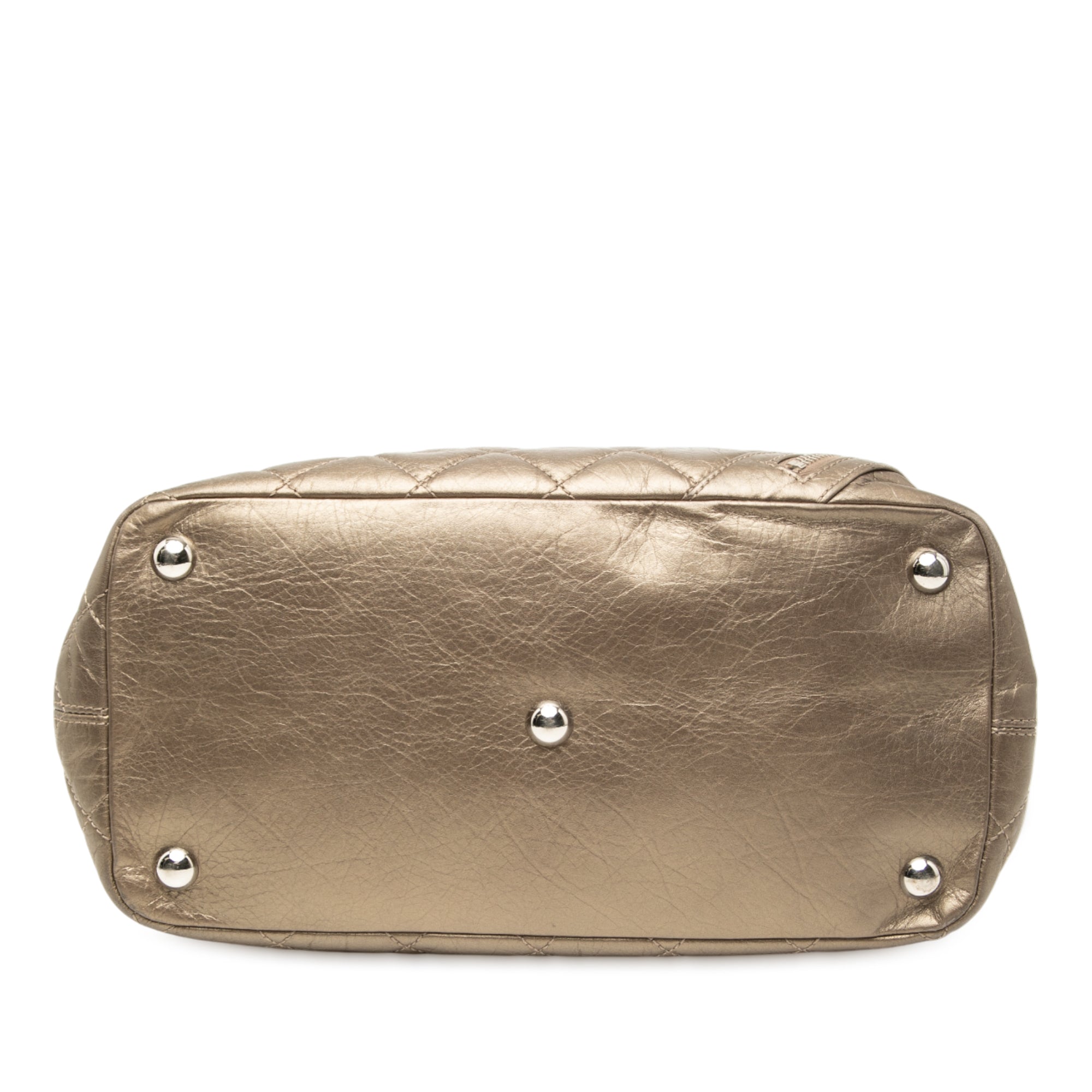 Large Aged Calfskin Cotton Club Tote