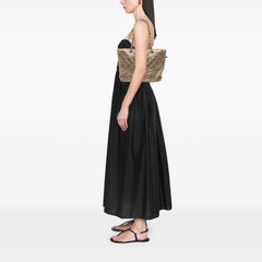 Large Aged Calfskin Cotton Club Tote