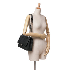 Jumbo Classic Caviar Double Flap