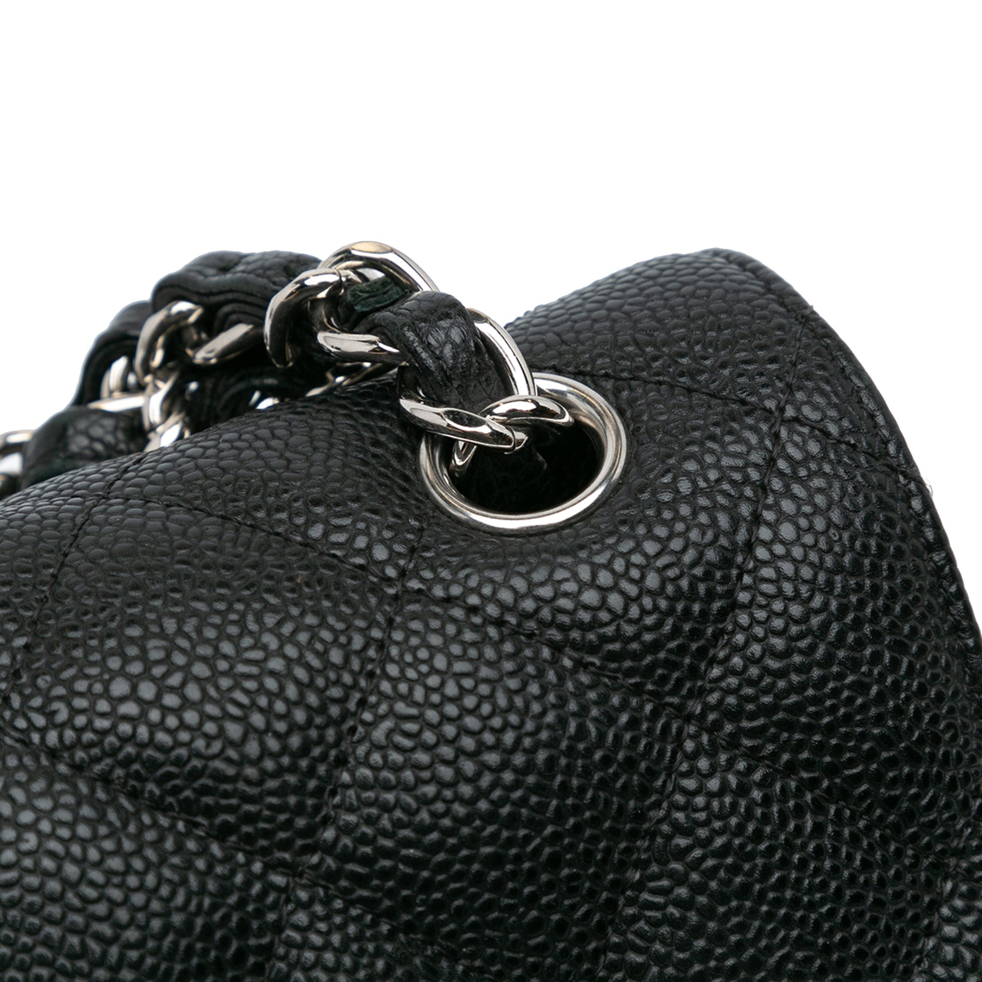 Jumbo Classic Caviar Double Flap