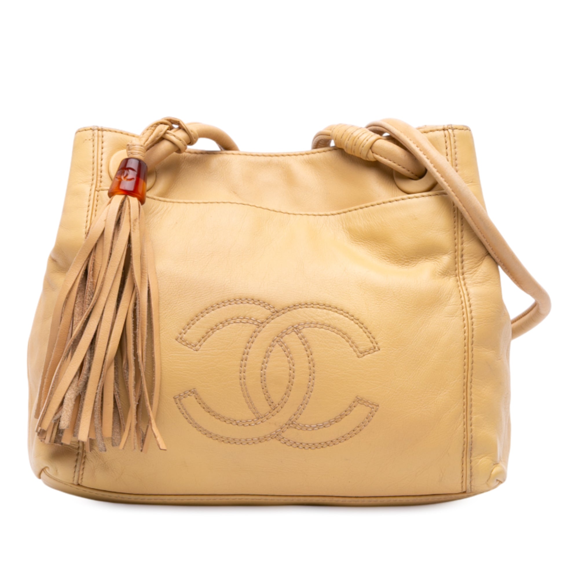 Lambskin CC Tassel Shoulder Bag