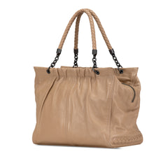 Intrecciato Trimmed Calfskin Handbag