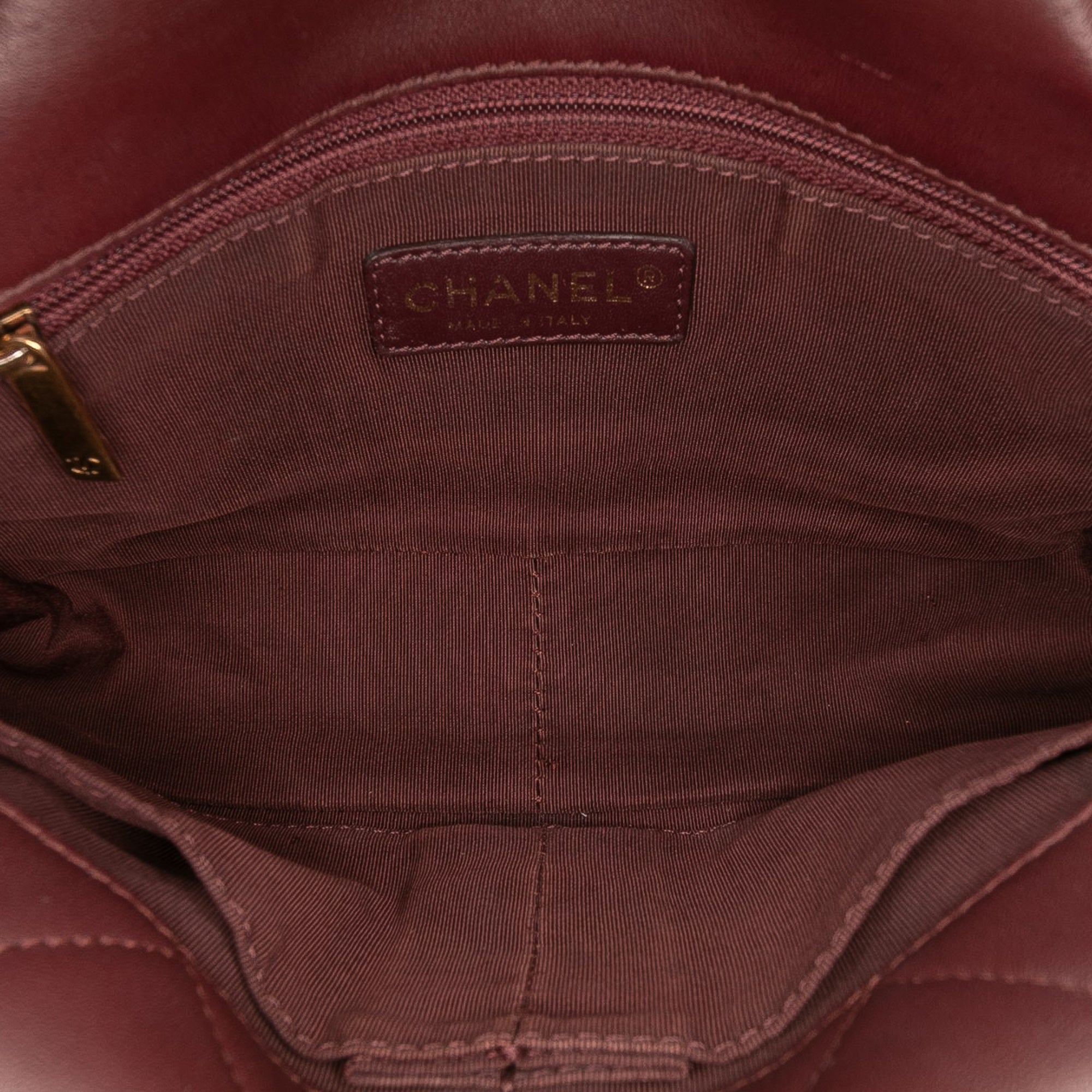 CC Tricolor Quilted Lambskin Double Flap