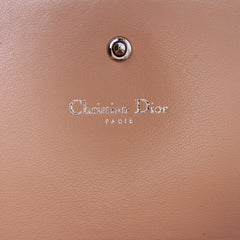 Metallic Grained Calfskin Diorama Wallet on Chain