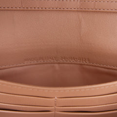 Metallic Grained Calfskin Diorama Wallet on Chain