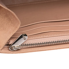 Metallic Grained Calfskin Diorama Wallet on Chain