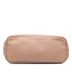 Medium Saffiano Lux Galleria Double Zip Tote