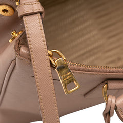 Medium Saffiano Lux Galleria Double Zip Tote