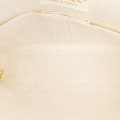 Medium Classic Printed Denim Floral Double Flap