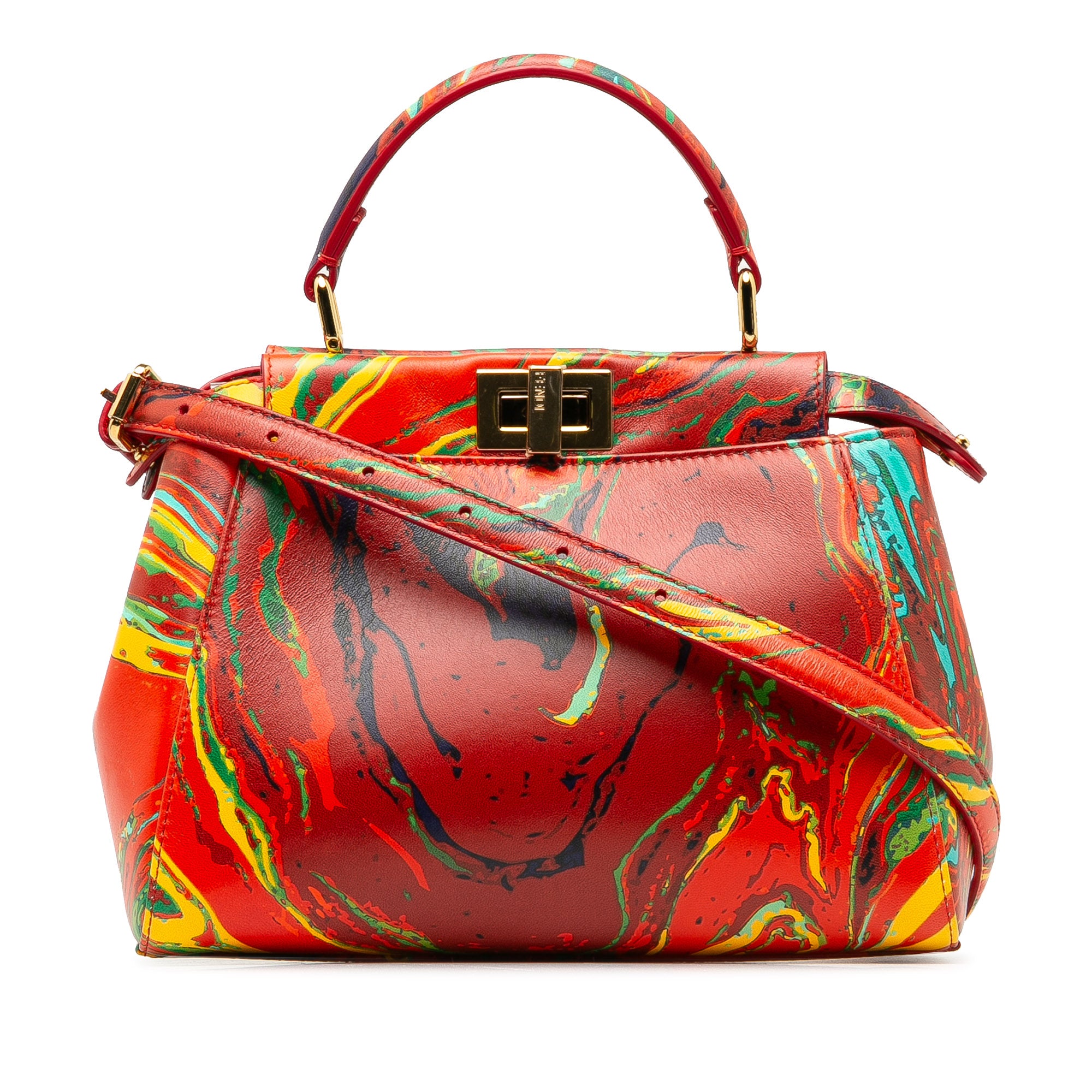 Mini Marbled Peekaboo Satchel_0