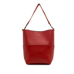 Medium Leather Seau Sangle Bucket Bag