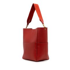 Medium Leather Seau Sangle Bucket Bag