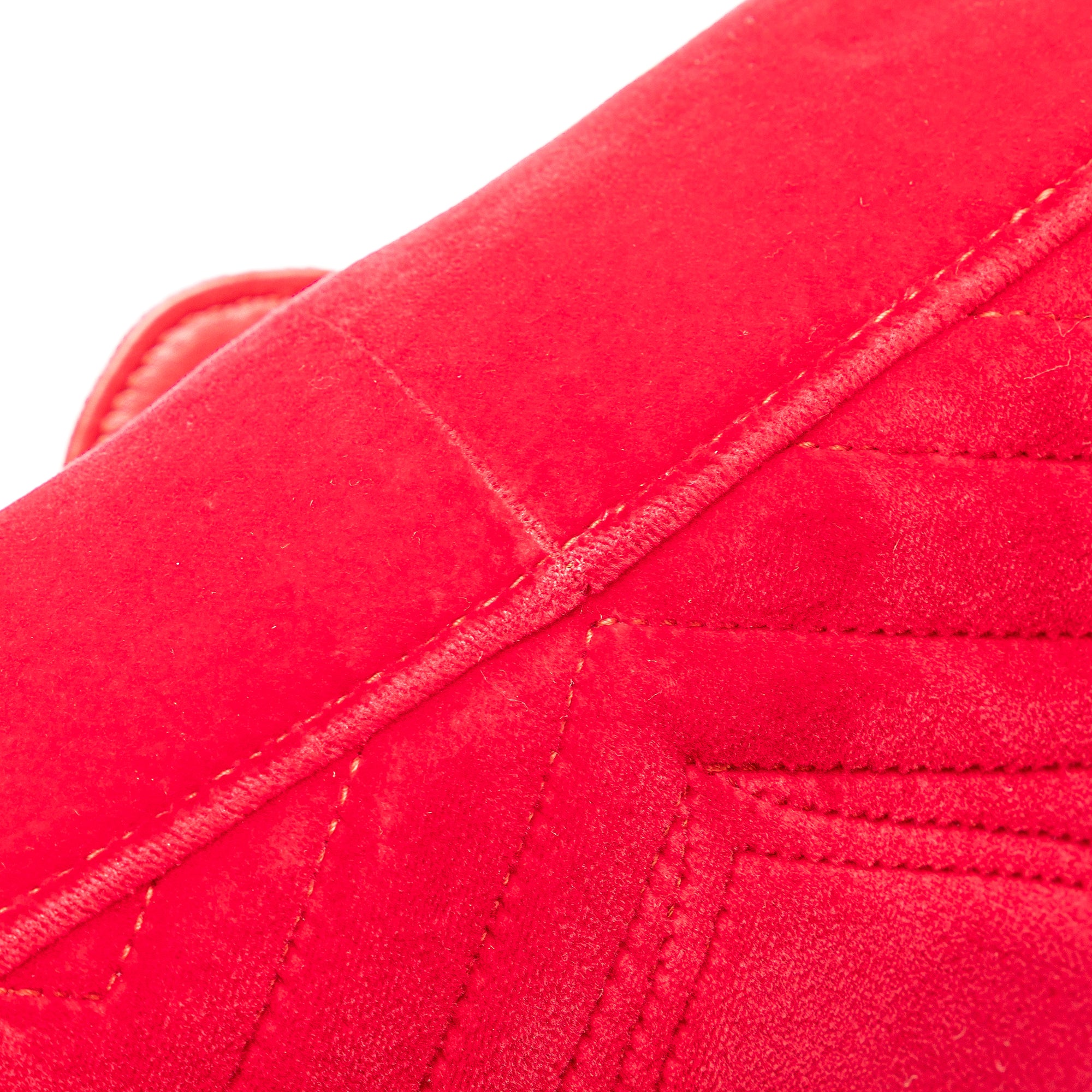 Small GG Marmont Matelasse Velvet Flap Crossbody