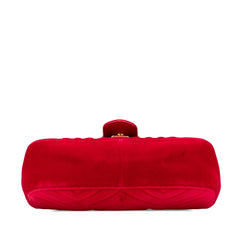 Small GG Marmont Matelasse Velvet Flap Crossbody
