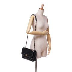 Chevron Shiny Lambskin Miroir Flap