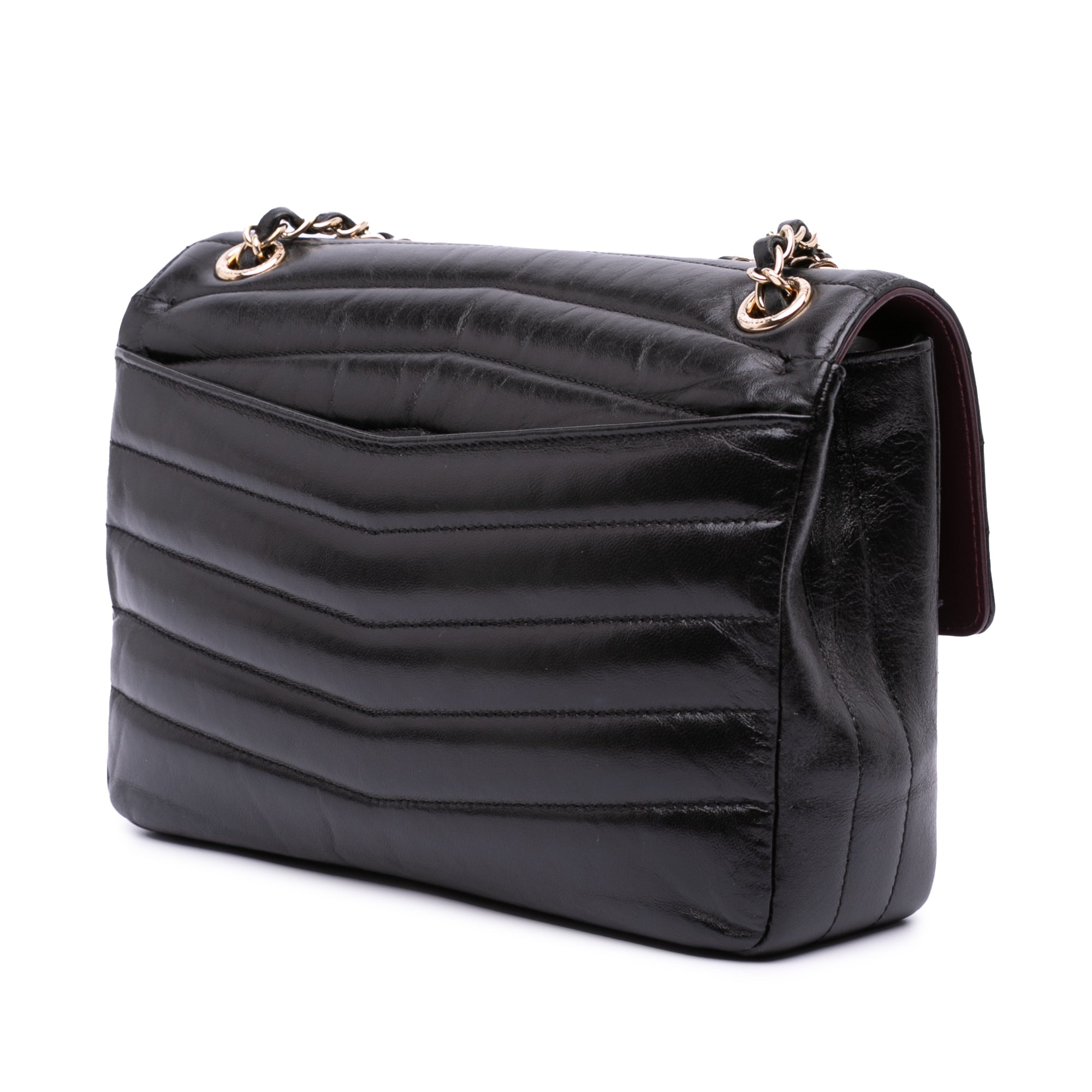 Chevron Shiny Lambskin Miroir Flap