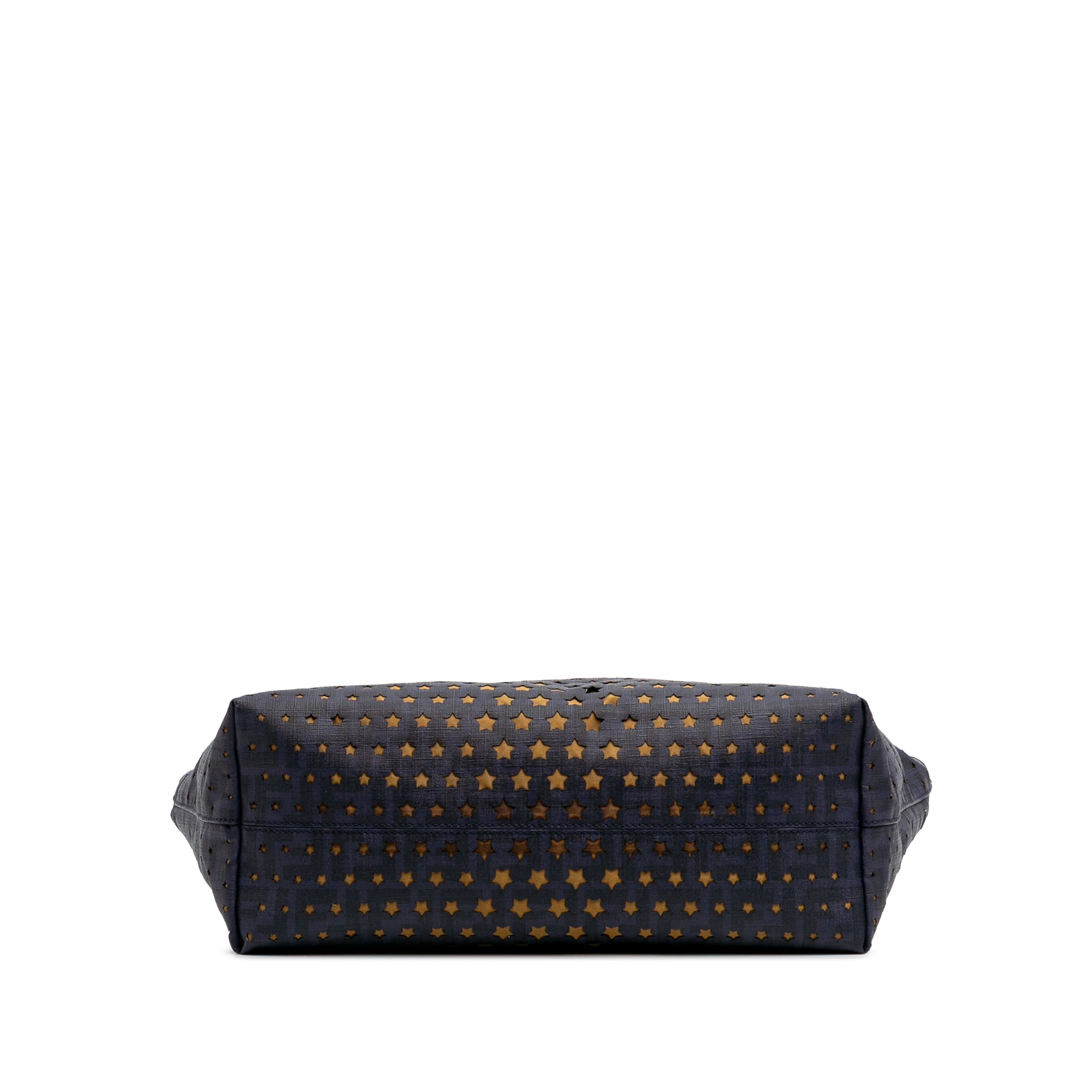 Medium Coated Canvas Laser Cut Star Roll Tote