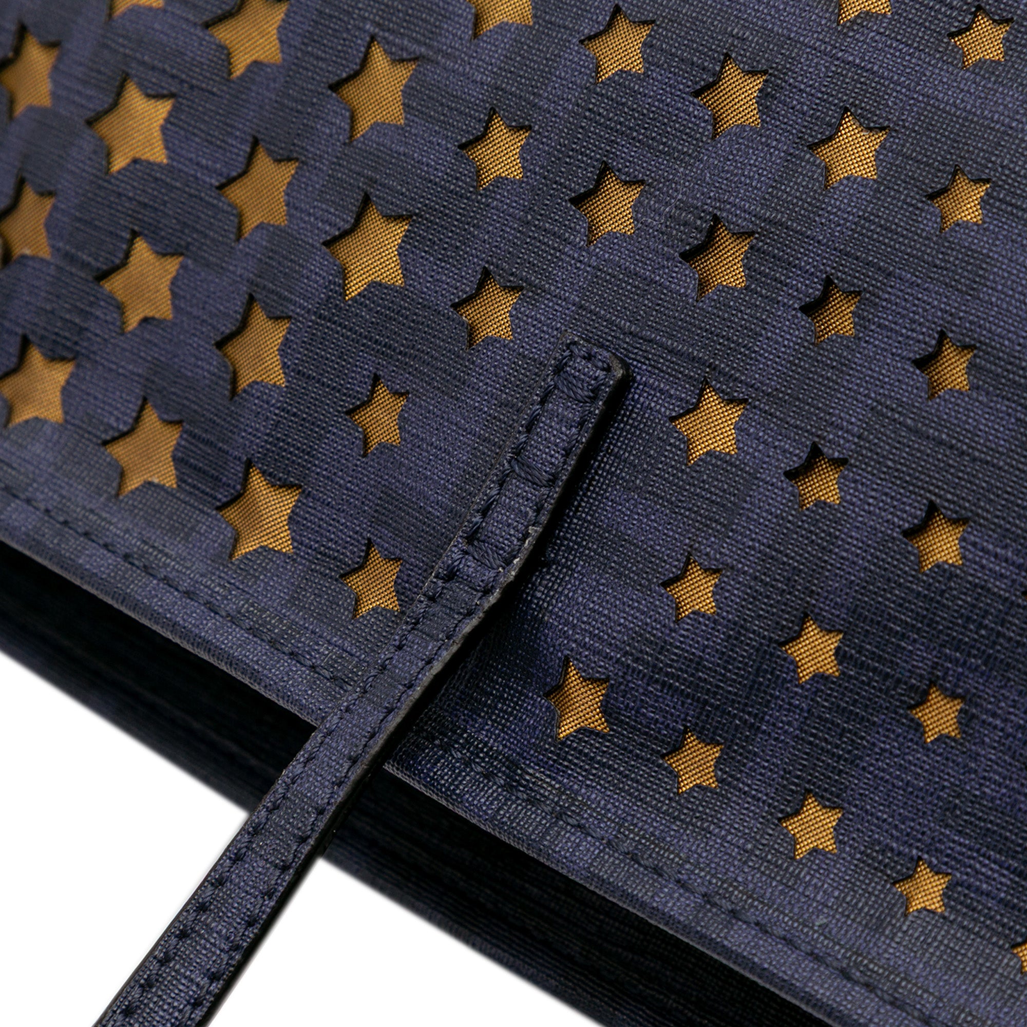 Medium Coated Canvas Laser Cut Star Roll Tote