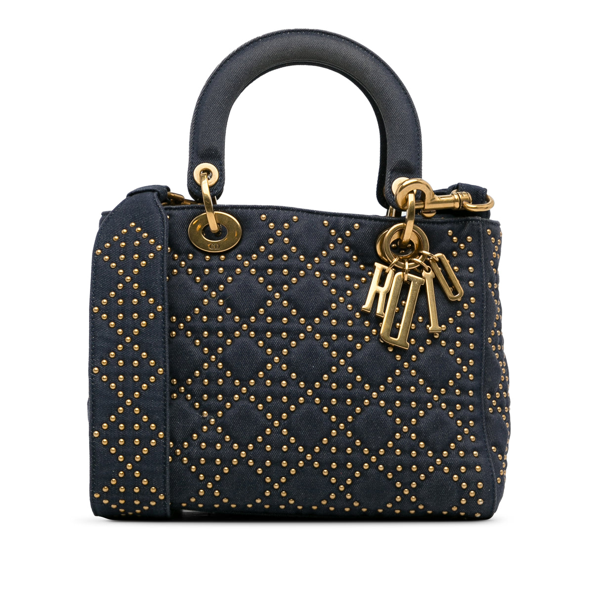 Medium Studded Denim Supple Lady Dior_0