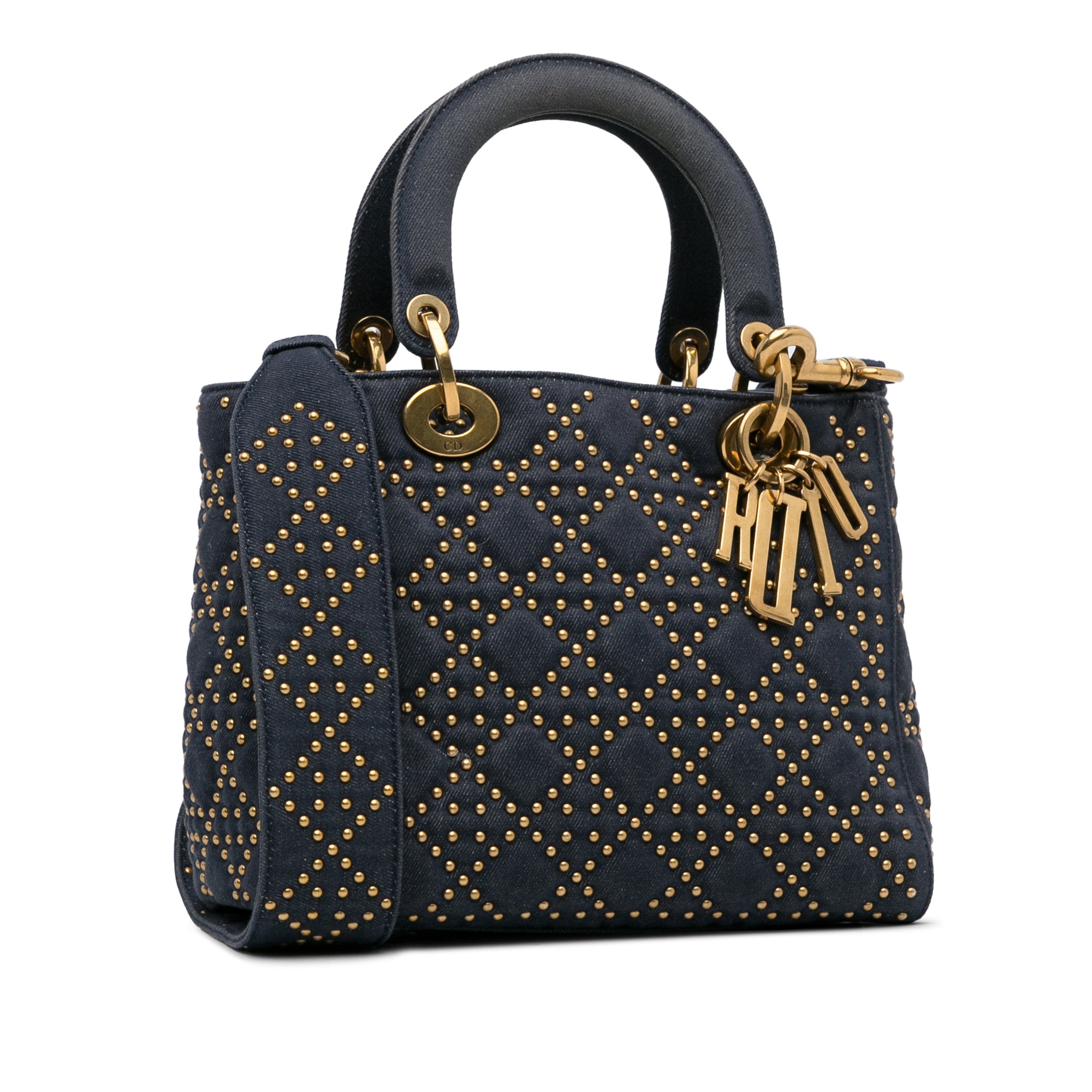 Medium Studded Denim Supple Lady Dior_1