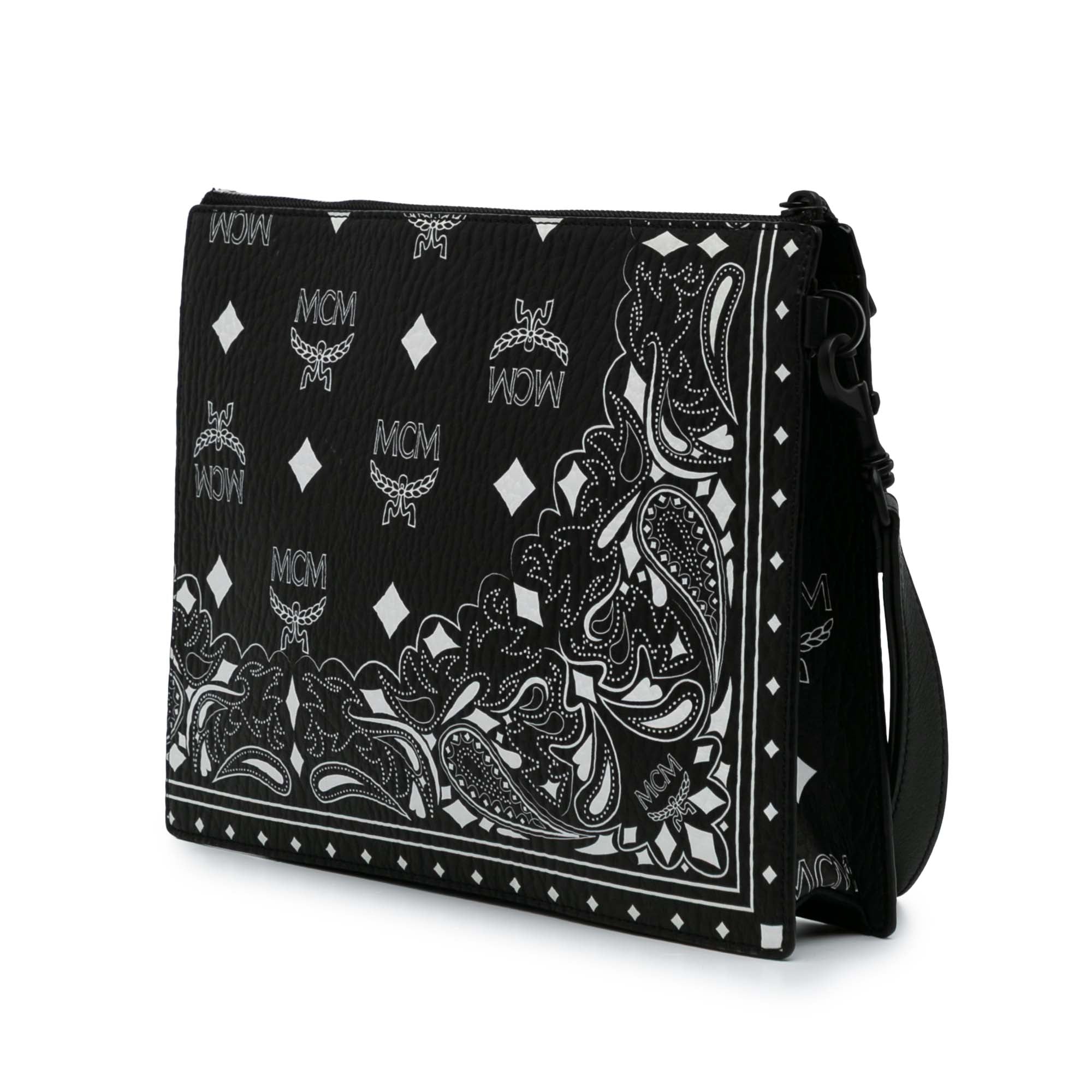 Medium Visetos Coated Canvas Bandana Aren Zip Pouch