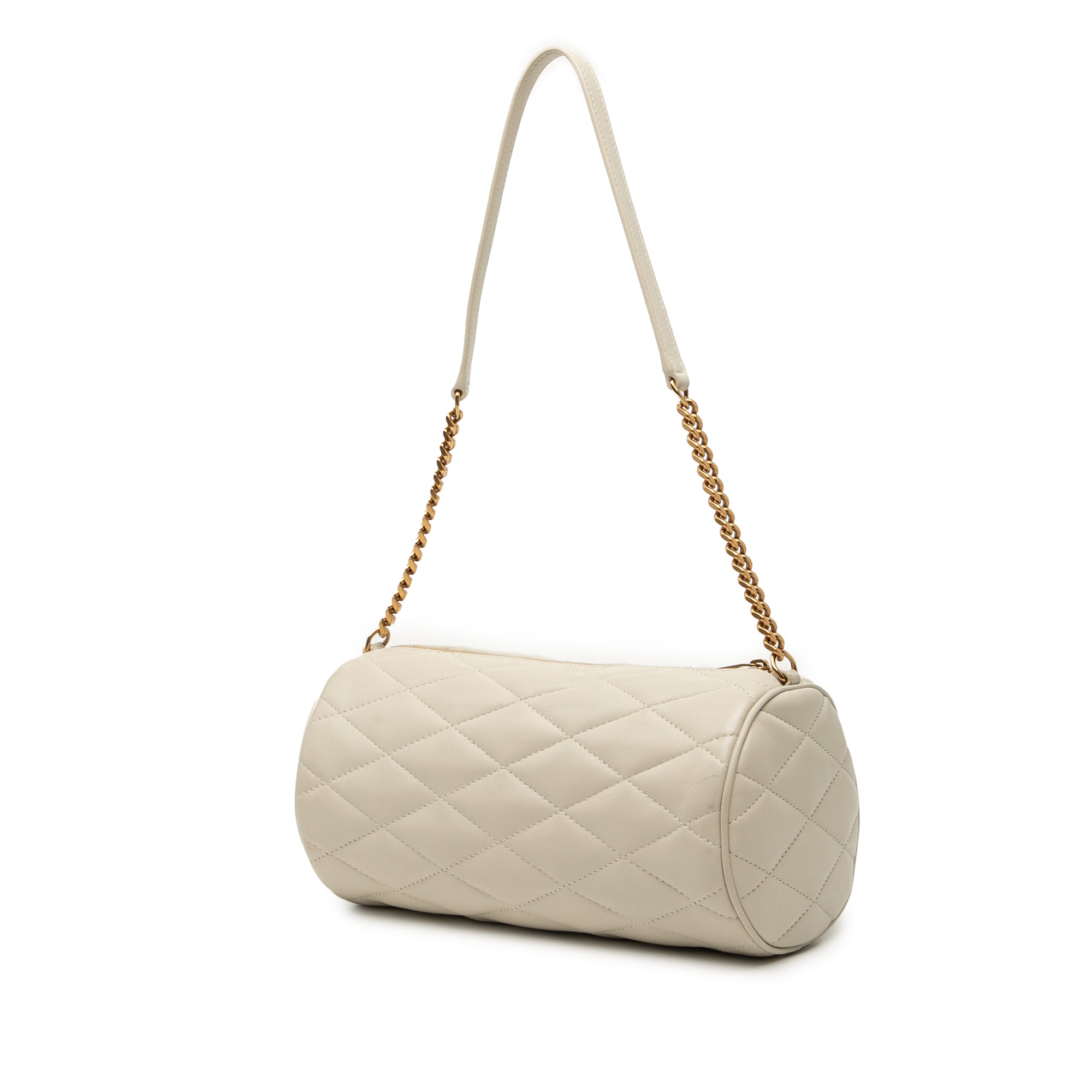 Small Quilted Lambskin Sade Tube Bag