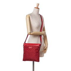 GG Nylon Flat Messenger Bag