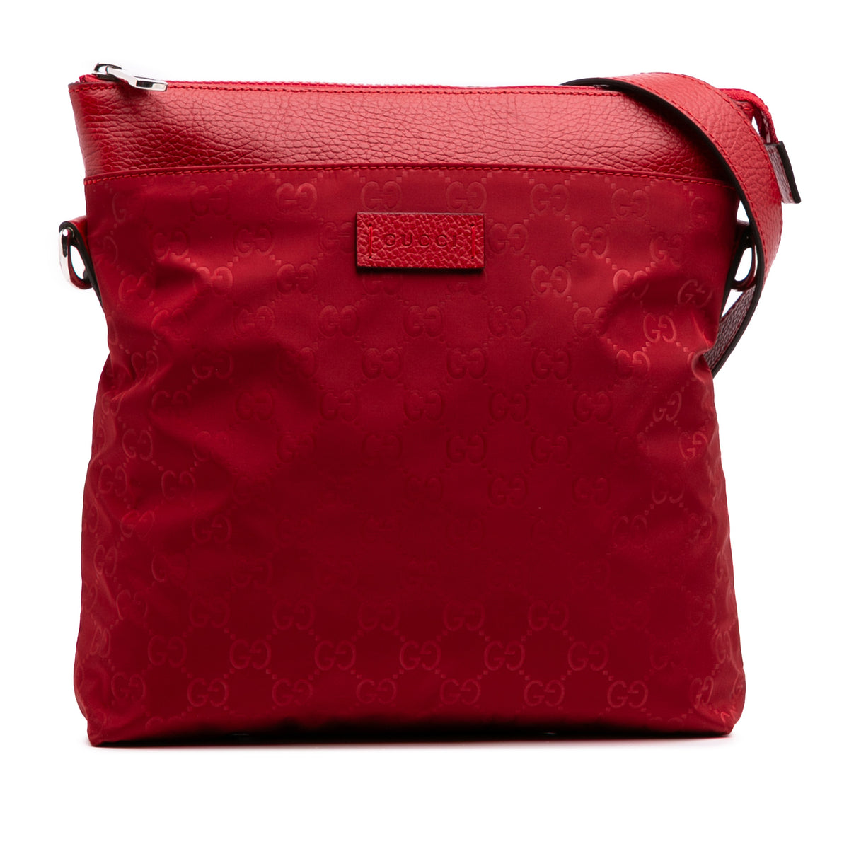 GG Nylon Flat Messenger Bag