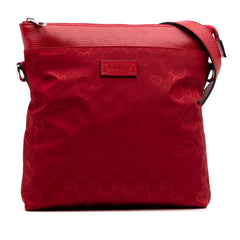 GG Nylon Flat Messenger Bag