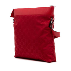 GG Nylon Flat Messenger Bag
