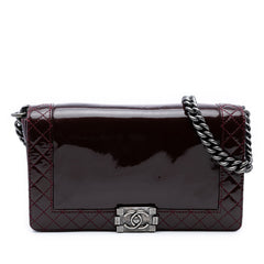 Medium Patent Boy Reverso Flap