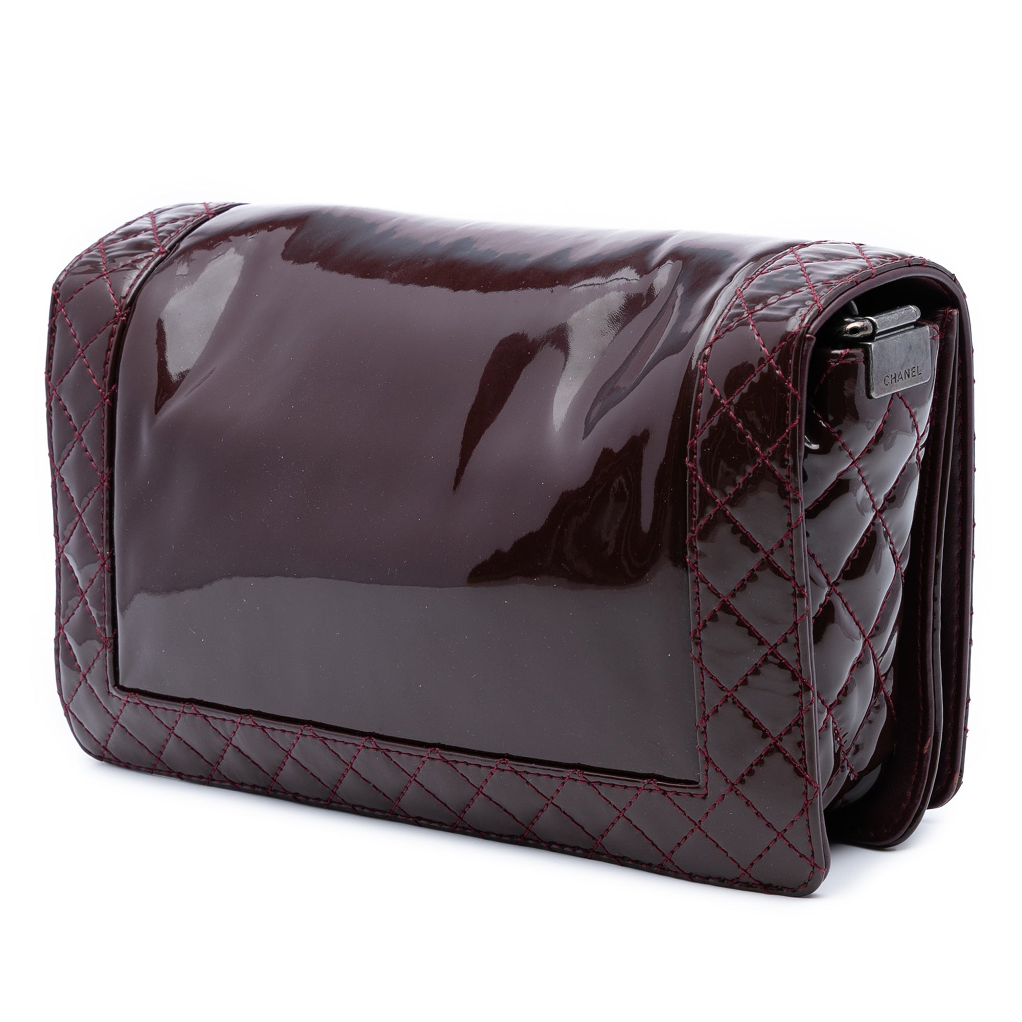 Medium Patent Boy Reverso Flap