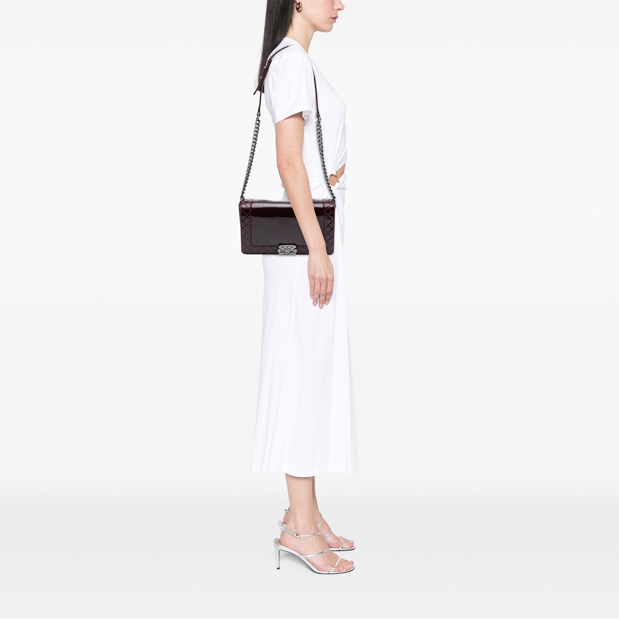 Medium Patent Boy Reverso Flap