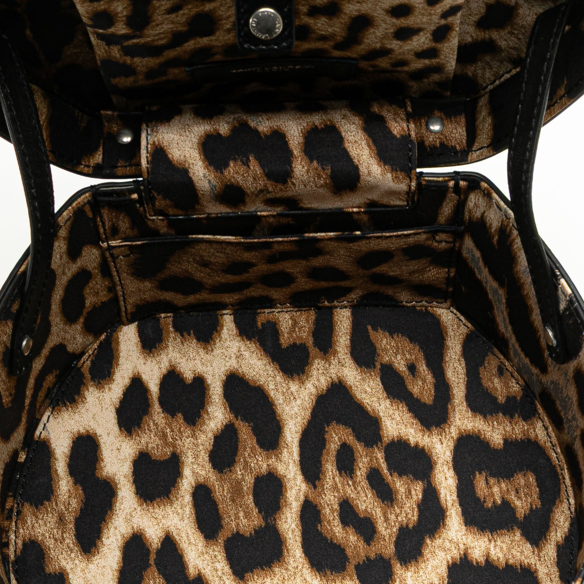 Small Leather Mica Hatbox Satchel
