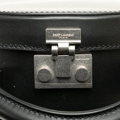 Small Leather Mica Hatbox Satchel