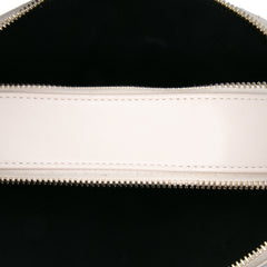 Calfskin Grosgrain Stitched Button Up Camera Case