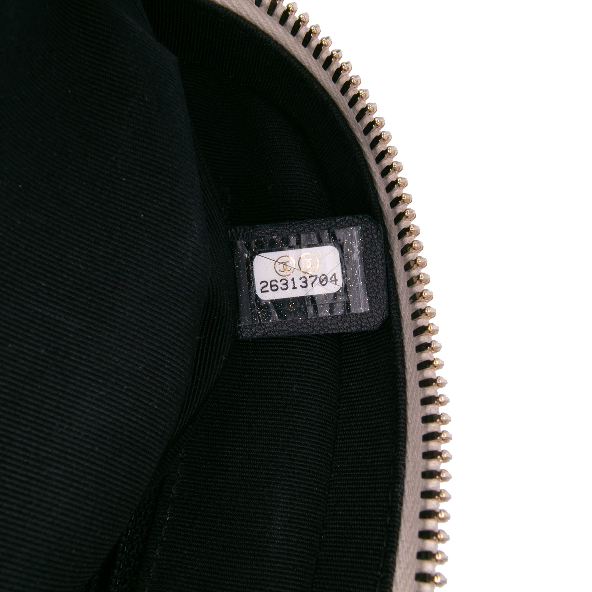 Calfskin Grosgrain Stitched Button Up Camera Case