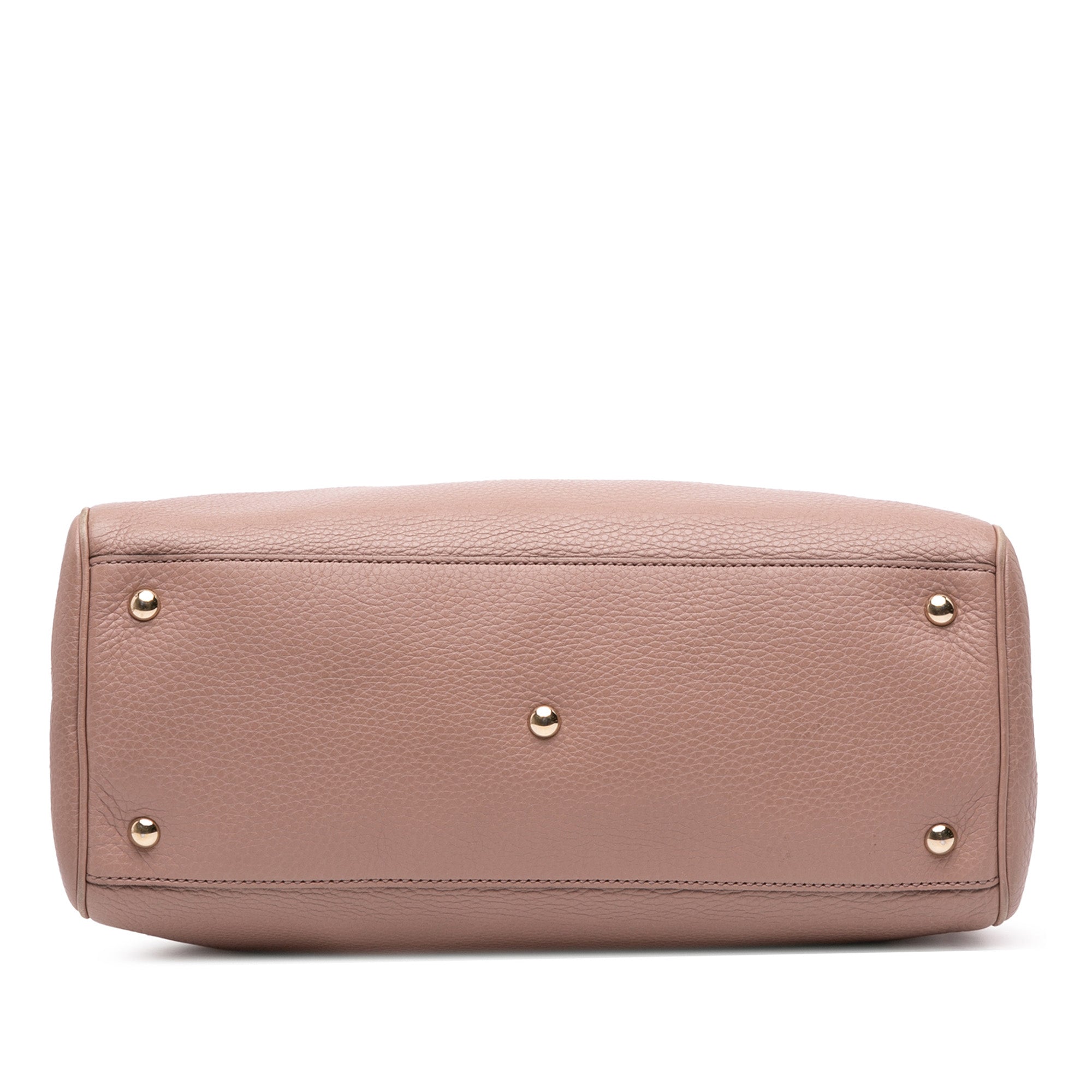 Medium Calfskin Bamboo Shopper Satchel