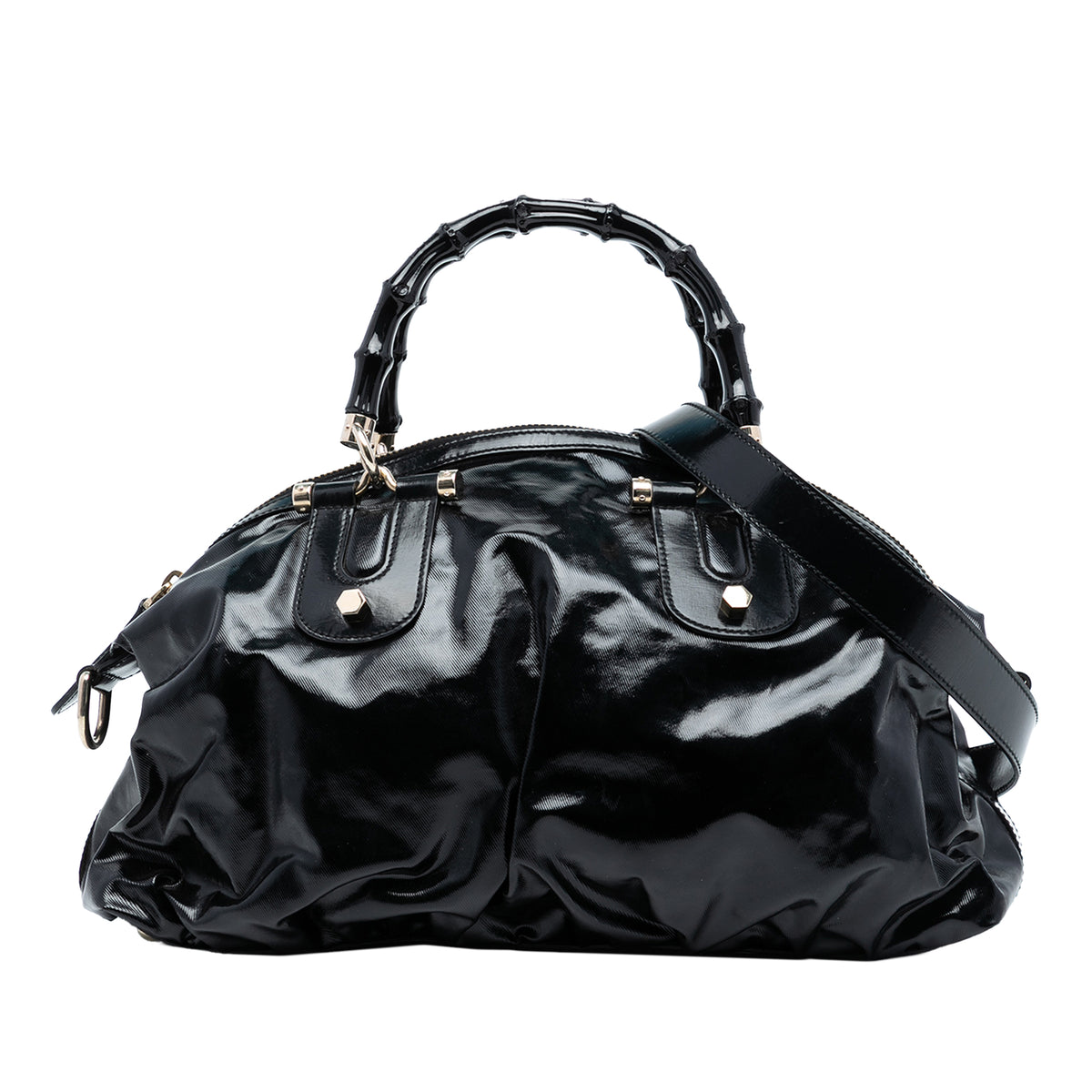 Coated Canvas Bamboo Dialux Pop Satchel