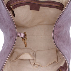 Small Metallic Leather Soho Satchel