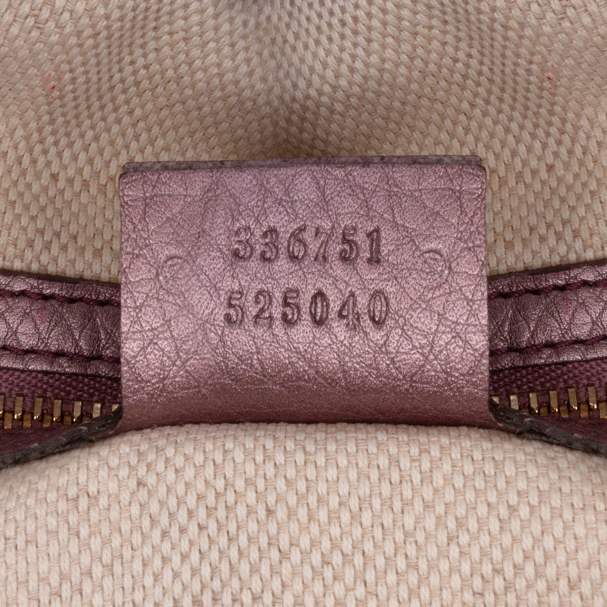 Small Metallic Leather Soho Satchel