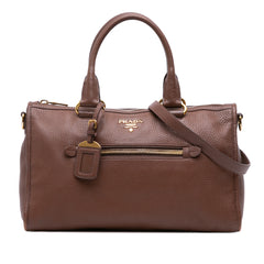 Vitello Phenix Zip Top Satchel