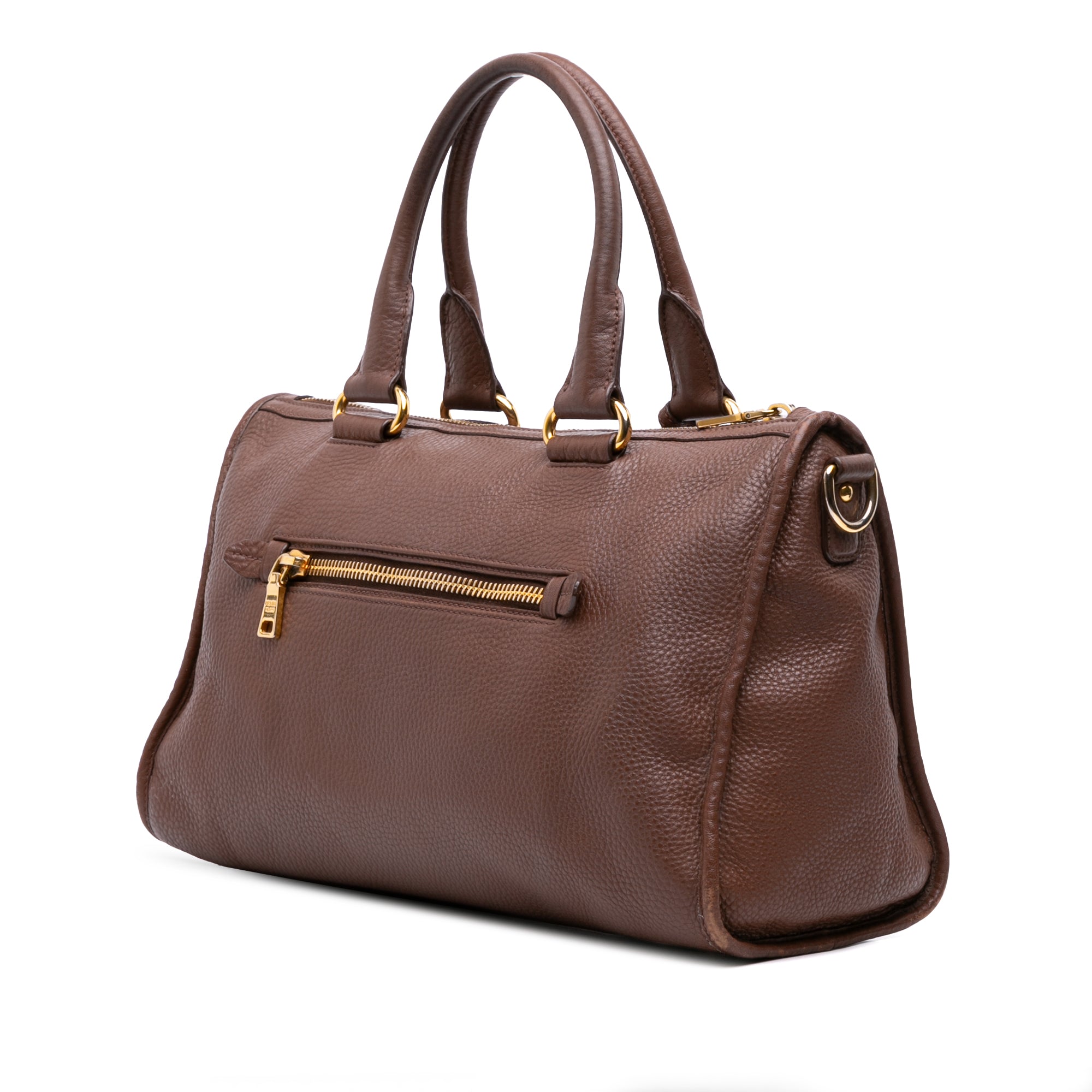 Vitello Phenix Zip Top Satchel