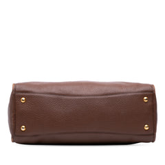 Vitello Phenix Zip Top Satchel