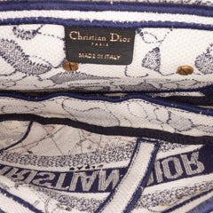 Canvas Embroidered Around the World Saddle Bag