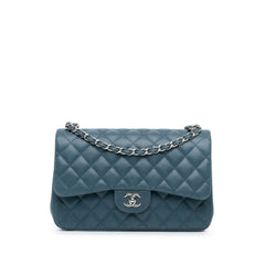 Jumbo Classic Lambskin Double Flap