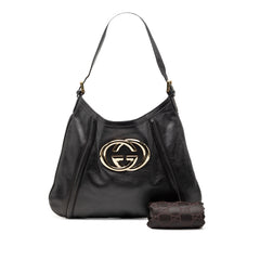 Calfskin Interlocking G Britt Shoulder Bag